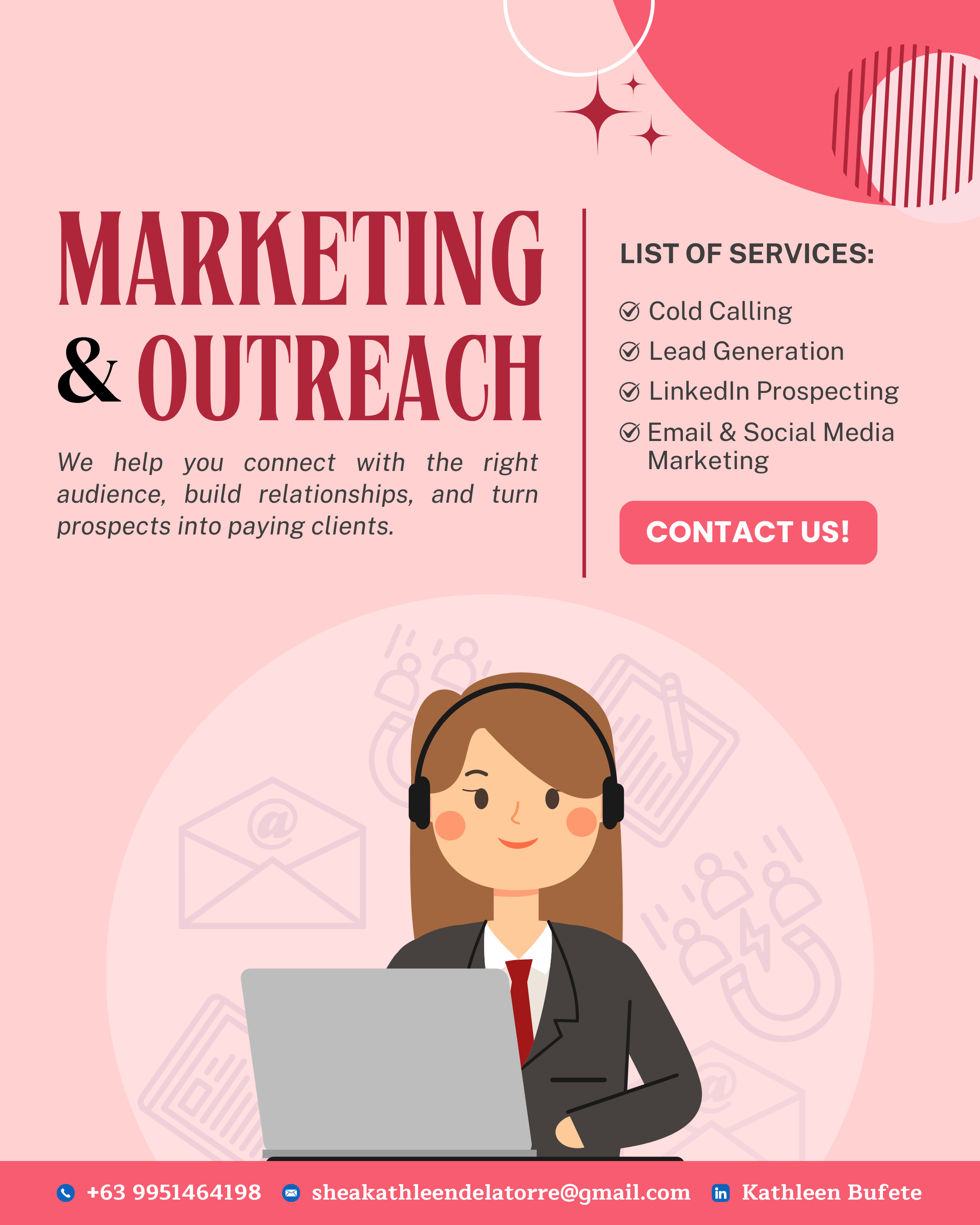 Marketing and outreach services graphic